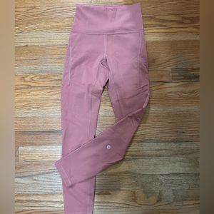 pink lululemon leggings